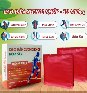 Cao Dán Xương Khớp Hoa Sen – Giải pháp giảm đau an toàn, hiệu quả từ thảo dược Đông Y