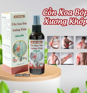 Cồn xoa bóp xương khớp Hoa Sen – Giải pháp từ thảo dược cho người đau nhức gân xương
