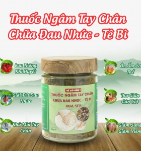Thuốc Ngâm Tay Chân Hoa Sen – Giải pháp Đông y giúp giảm đau nhức, tê bì tay chân hiệu quả tại nhà