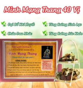 Minh Mạng Thang – Bài thuốc bổ thận tráng dương, tăng cường sinh lực từ triều Nguyễn