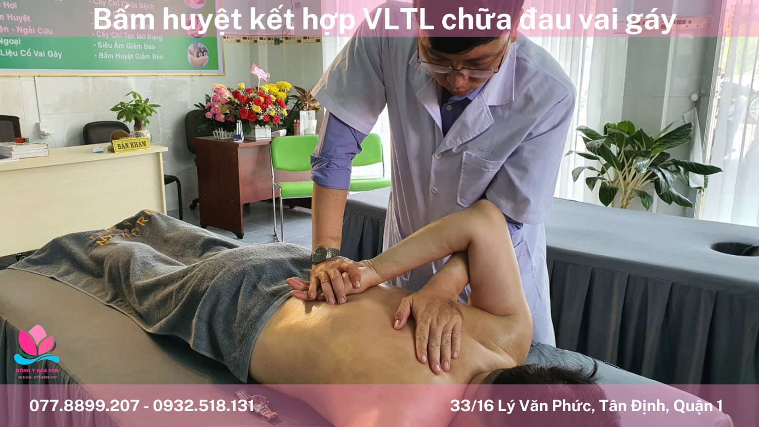 địa chỉ bấm huyệt chữa đau vai gáy