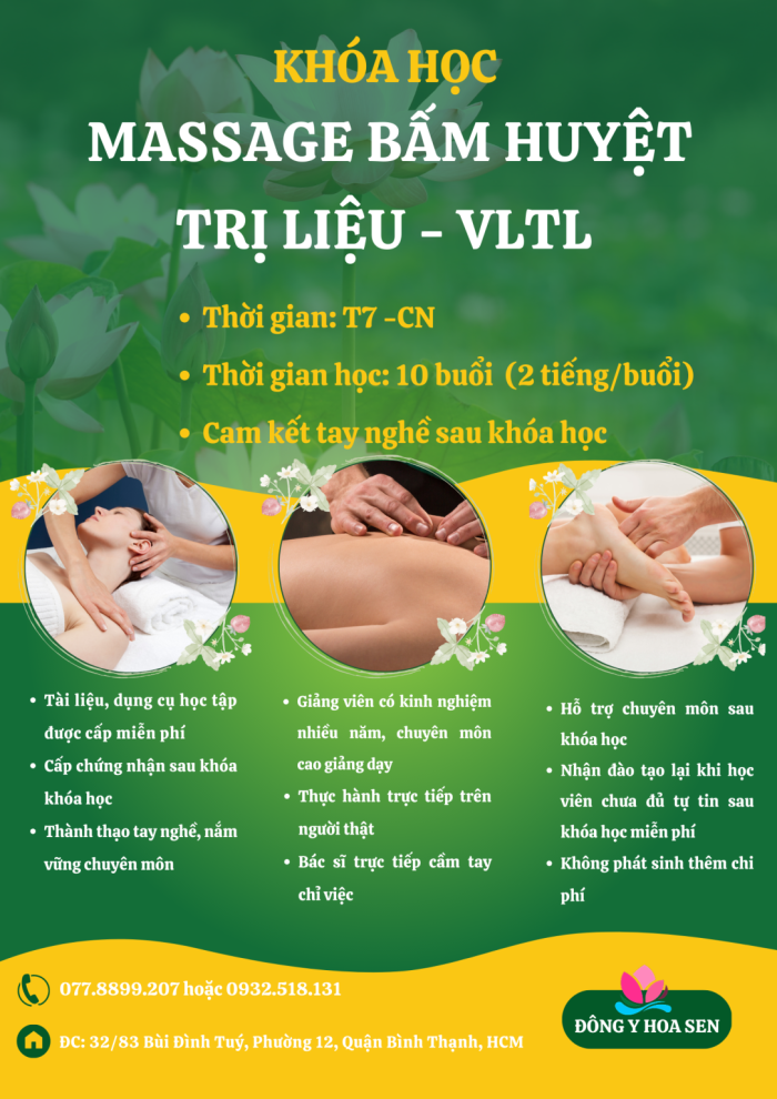 Chiêu Sinh Lớp Xoa Bóp Bấm Huyệt